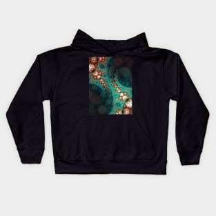 Turquoise Machine Kids Hoodie